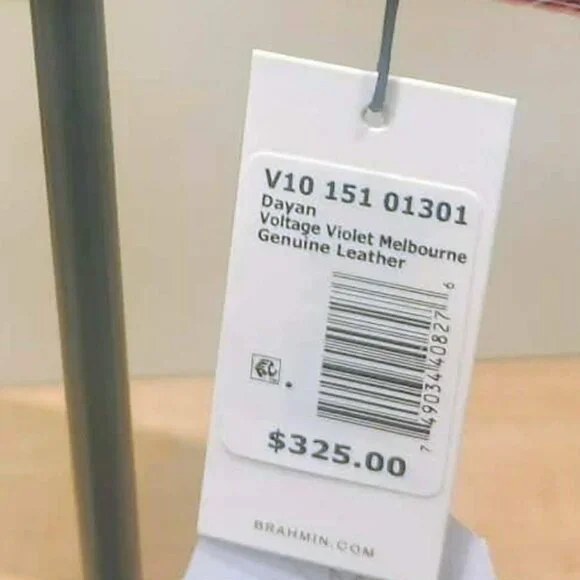 Brahmin Dayan Voltage Violet Genuine Leather Handbag NWT - Picture 5 of 5